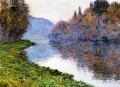Ufer der Seine bei Jenfosse Klar Wetter Claude Monet Landschaft Strom